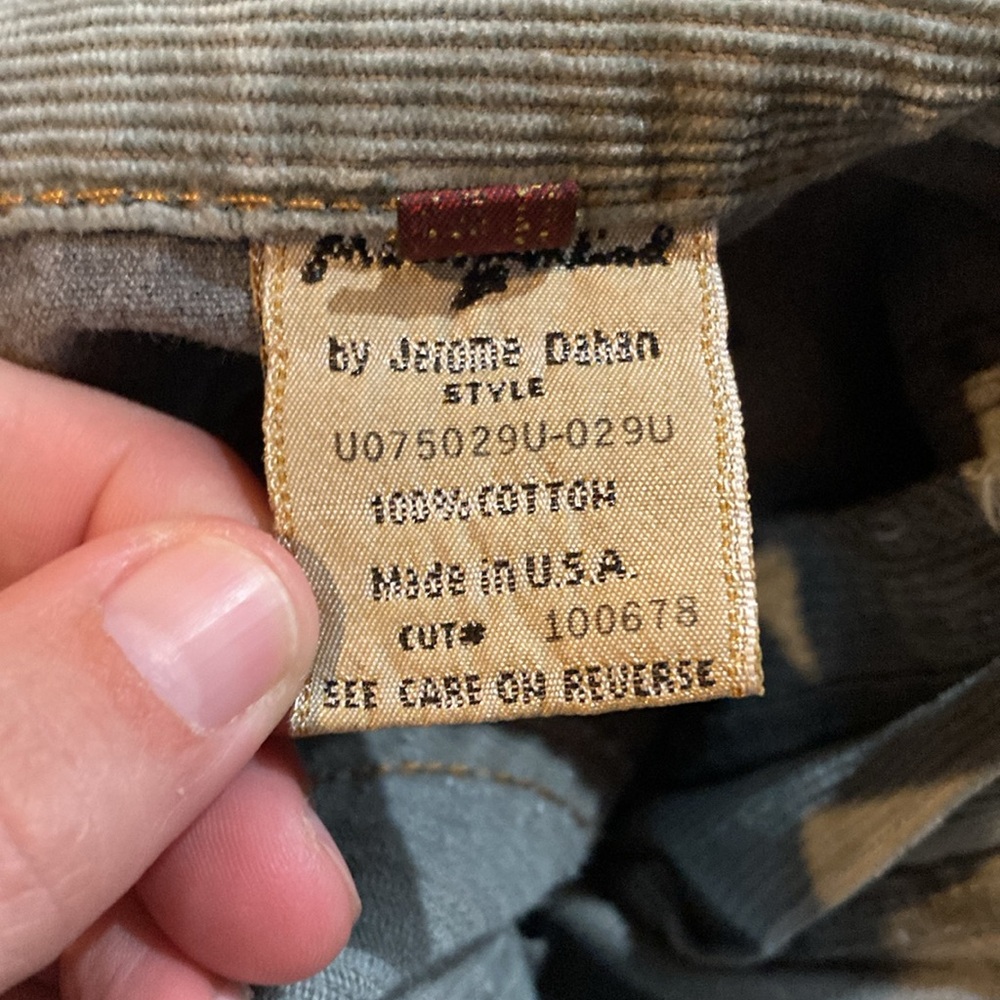 7 For All Mankind Corduroy Bootcut Jeans Sage Green sz 25 - Picture 7 of 12